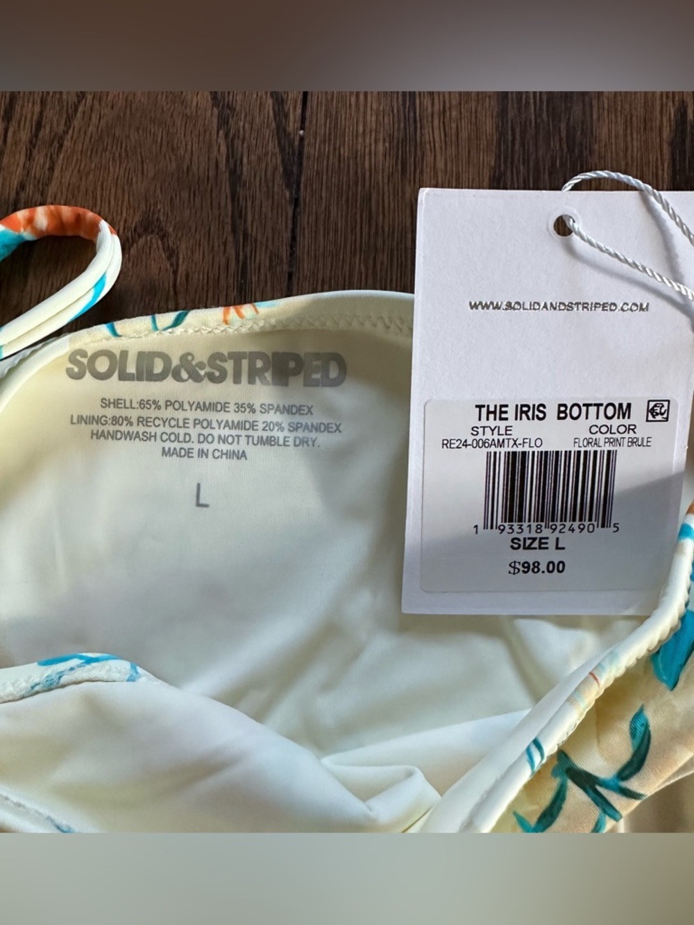 Solid & Striped Iris Bikini Set, in Brule Multi Floral, NWT - Picture 14 of 14
